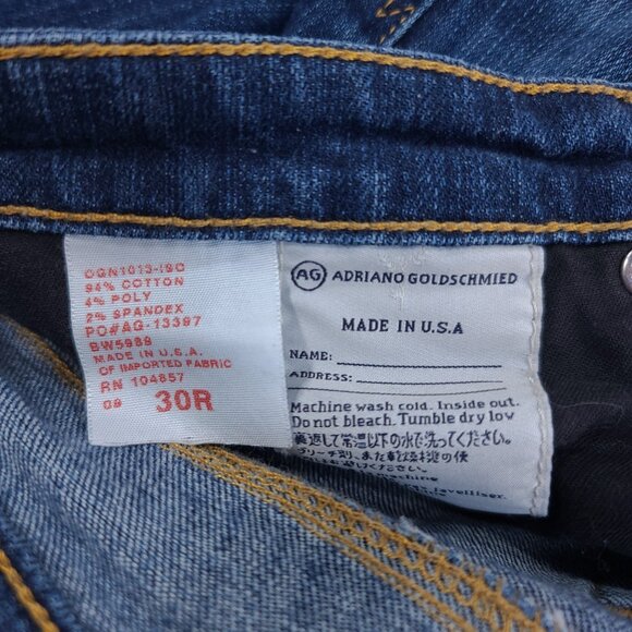 Adriano Goldschmied Jeans Womens 30x31 Angel Low Rise Bootcut Blue Denim Pants - Picture 8 of 8